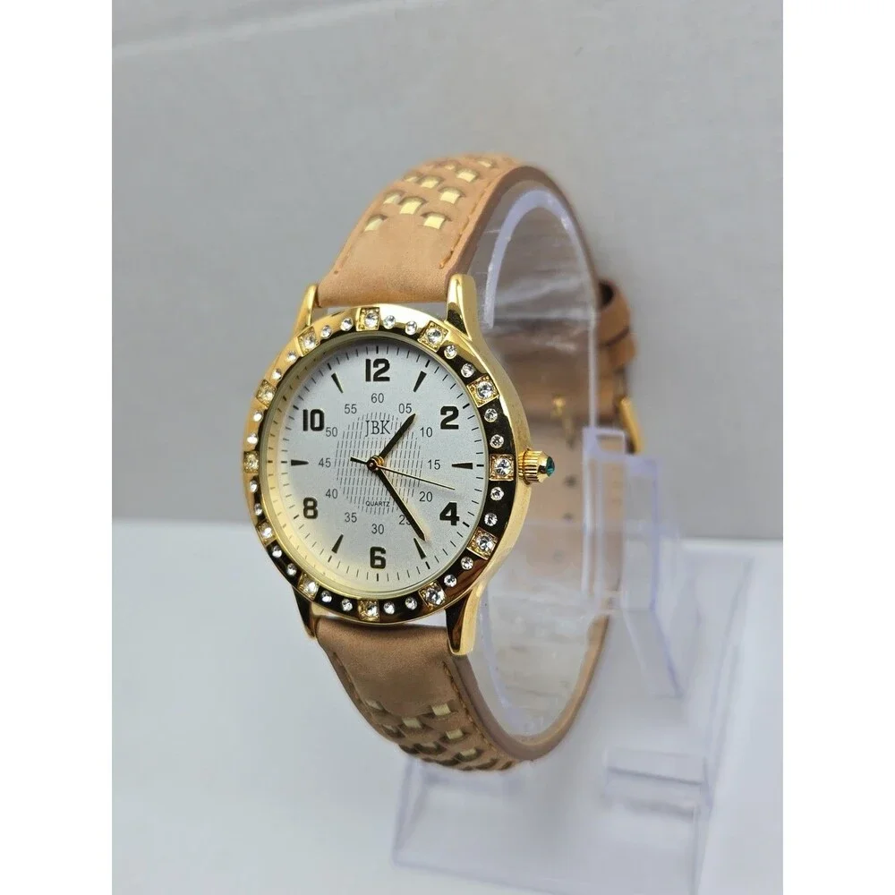JBK Camrose Kross Jacqueline Kennedy Seiko Quartz Gold Crystal Watch New Battery
